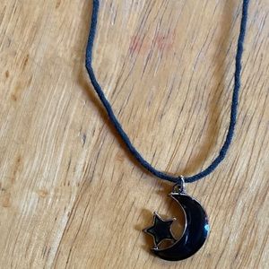 Moon and star necklace